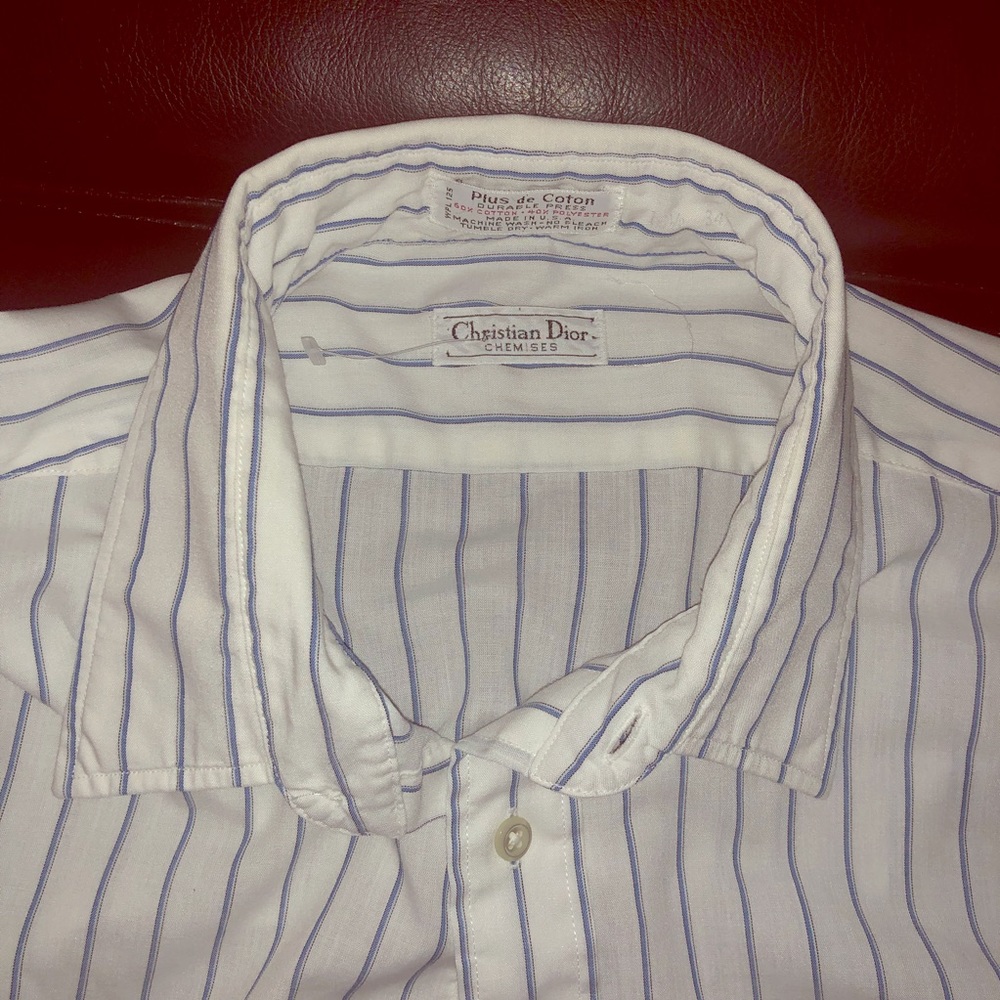 Christian Dior Button Down Striped Shirt